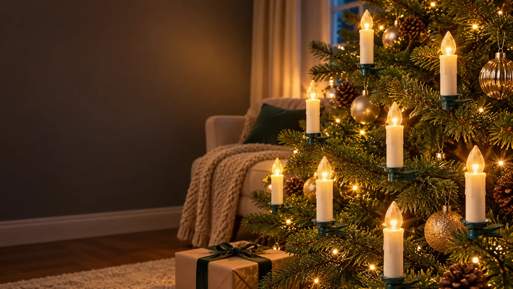 Are LED candles safe to leave on? (styled scene)