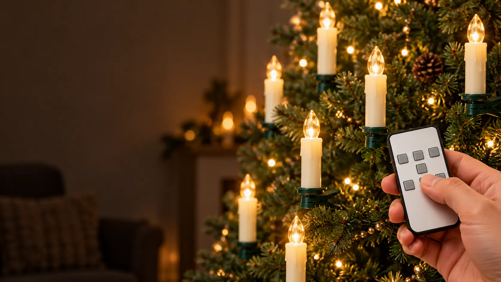 How do LED candle timers work? (styled scene)
