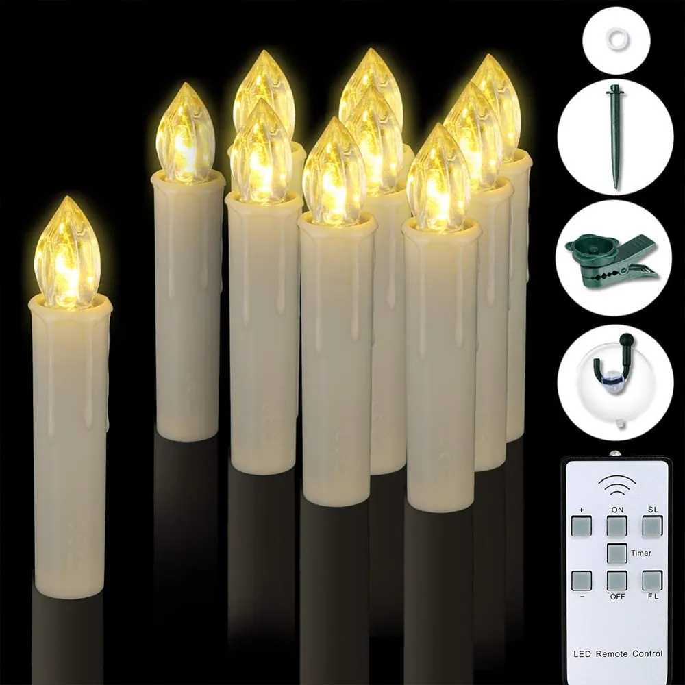 Christmas Tree Decoration LED Flameless Candles With Clips (FP-01)