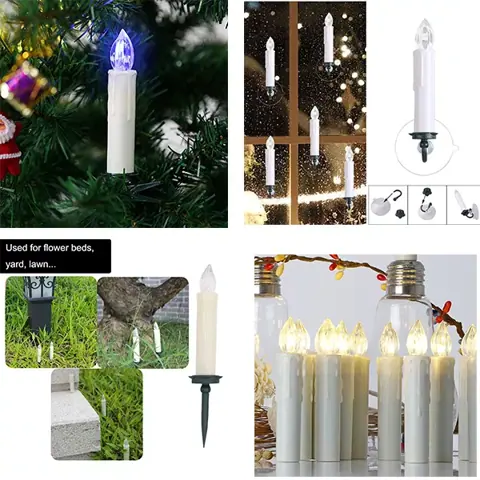 Christmas Tree Decoration LED Flameless Candles With Clips (FP-01) – view 4