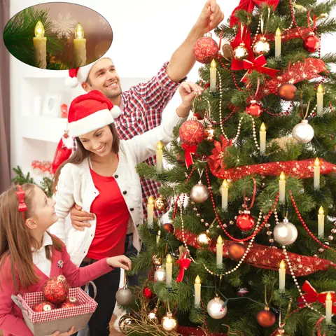 Christmas Tree Decoration LED Flameless Candles With Clips (FP-01) – view 6