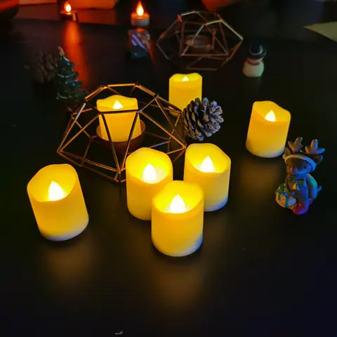 Battery LED Tea Lights, 12 Pack (TH01-6)