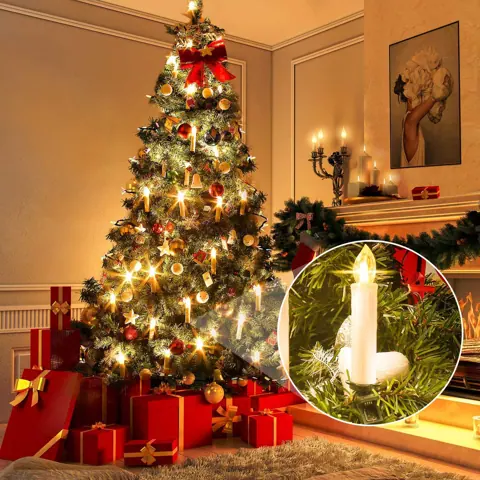 Christmas Tree Candle Lights, Pack of 10 (FP-01) – view 4