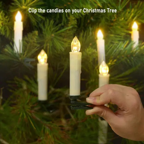 Christmas Tree Candle Lights, Pack of 10 (FP-01) – view 5