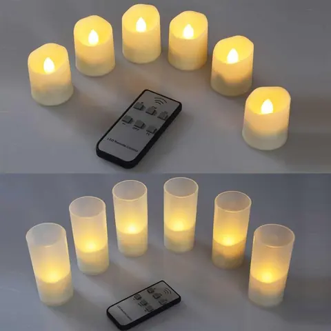 USB Rechargeable LED Tea Lights, Pack of 6 (TH-03) – view 5