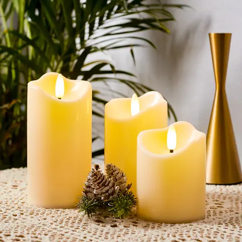 Flameless Candles Flickering Battery Operated Candles 3D Flame LED Candles (TH-10)