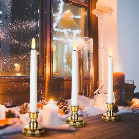 Battery LED Taper Candle for Christmas Tables (FP-21) – view 2