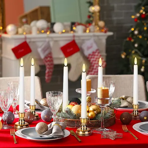Battery LED Taper Candle for Christmas Tables (FP-21) – view 3