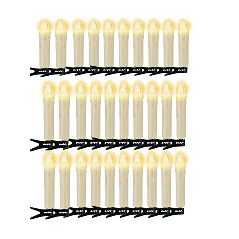 Crystal Sphere LED Christmas Candle Lights, 30 Pieces (FP-02)