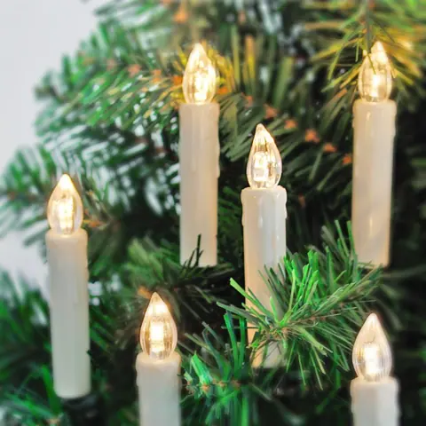 Crystal Sphere LED Christmas Candle Lights, 30 Pieces (FP-02) – view 2