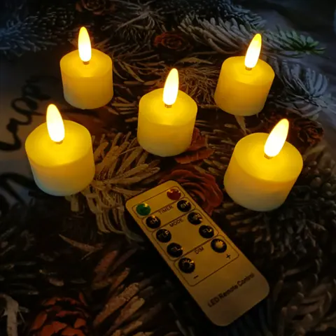 Rechargeable LED Tea Light with Breathing Flicker Mode (TH-07) – view 2