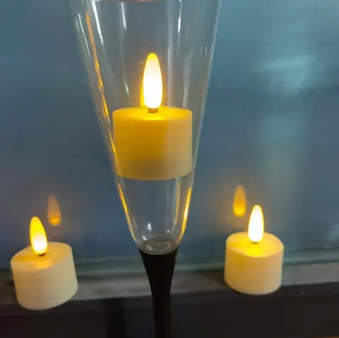 Rechargeable LED Tea Light with Breathing Flicker Mode (TH-07) – view 4