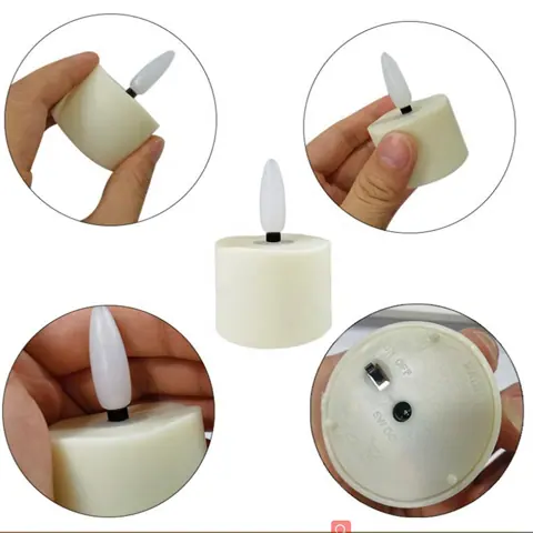 Rechargeable LED Tea Light with Breathing Flicker Mode (TH-07) – view 5