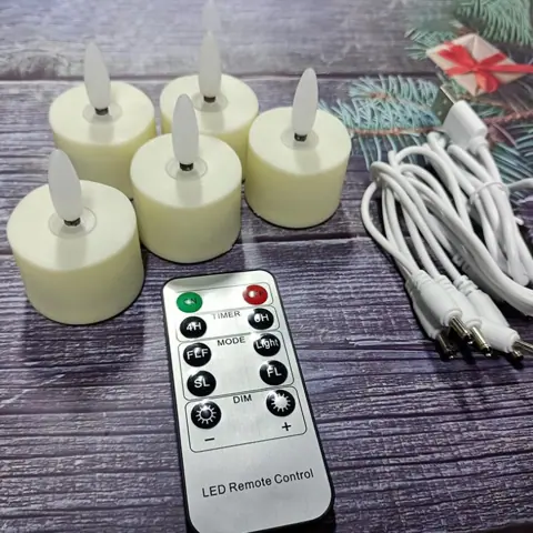 Rechargeable LED Tea Light with Breathing Flicker Mode (TH-07) – view 6