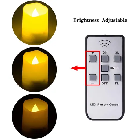 Flameless Candles with Rechargeable Base LED Candle Flickering Tea Lights (TH-05) – view 4