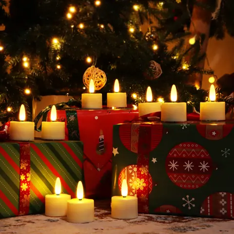 6 Pcs Rechargeable LED Candles with USB Charging Cable Christmas Halloween (TH07-6) – view 6