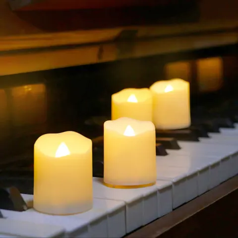 6 Pcs LED Tea Light Candles with Remote Timer Dimmable Flicker Home Christmas (TH06-6) – view 3