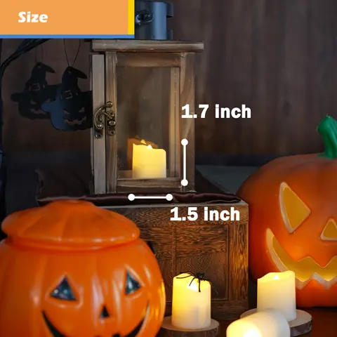 6 Pack LED Tea Light Candles with Remote Timer (TH05) – view 5