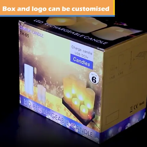 6 Pack LED Tea Light Candles with Remote Timer (TH05) – view 6