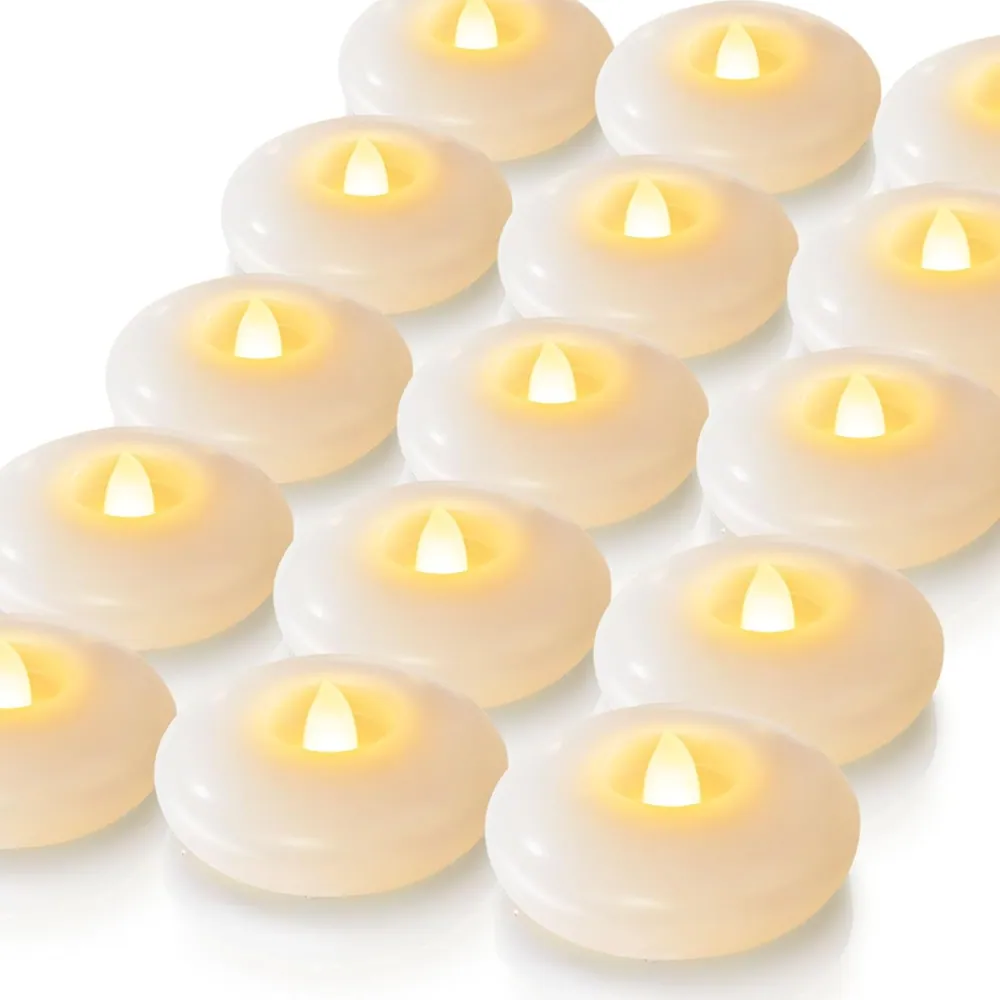 12 Pack Flameless LED Floating Candles (JS-W12)