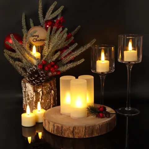 Set of 12 Rechargeable LED Tealight Candles (TH-07-12) – view 6