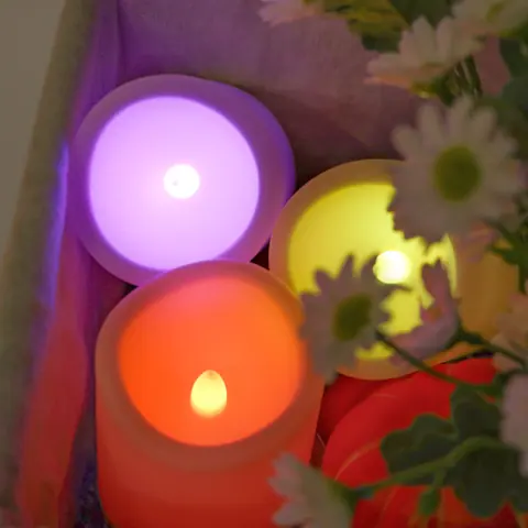 RGB Color Change Flameless Candles Christmas Halloween Home Decor LED Pillar (TH-13R) – view 2