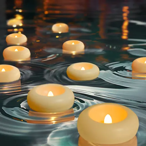 Plastic Water Activated Floating Candles (JS-W16)
