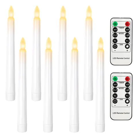 10-key Remote LED Window Taper Candle (FP-20)
