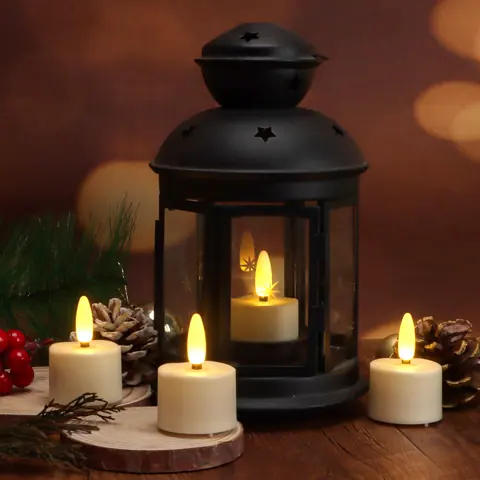 12pcs/set Flickering Battery Powered Candle Light Flameless Rechargeable LED (TH-07) – view 2