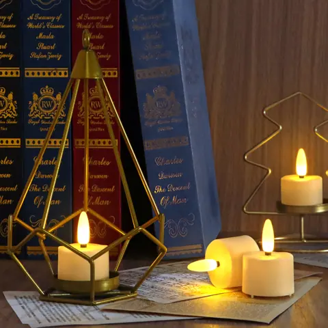12pcs/set Flickering Battery Powered Candle Light Flameless Rechargeable LED (TH-07) – view 4