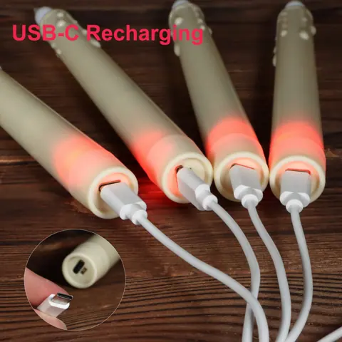 8 Inch Rechargeable LED Candles Flameless Flickering Flame Battery-Operated (FP-21) – view 6