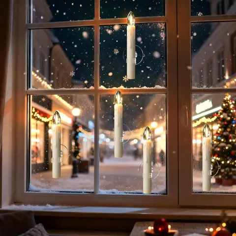 6.7-Inch LED Window Candles Dusk Dawn Sensor Candle 6PCS Battery Operated (FP15-B) – view 5