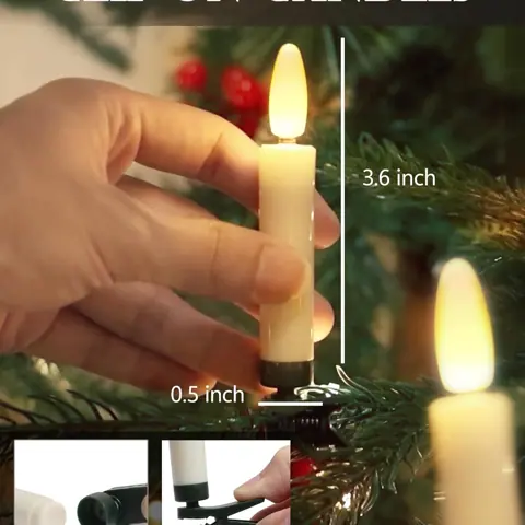 Battery Operated Warm White 3D Wick Flickering LED Flameless Remote-Control (FP-03) – view 4