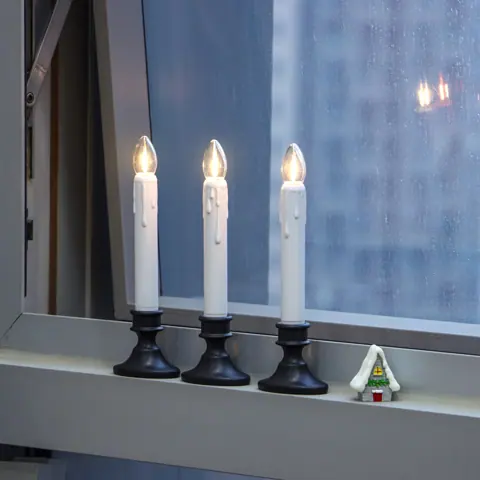 Dusk to Dawn Sensor LED Window Candles 6PCS Battery Operated Flameless Taper (FP15-H) – view 4