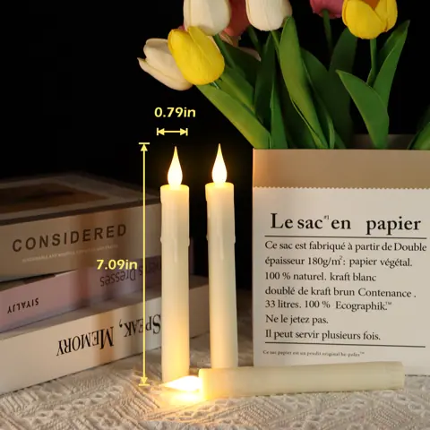 Battery LED Taper Candle for Dinner Tables (OM-17) – view 2