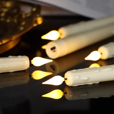 USB Rechargeable Flameless Taper Candles with Remote LED Electric Flameless (FP-21-1) – view 2