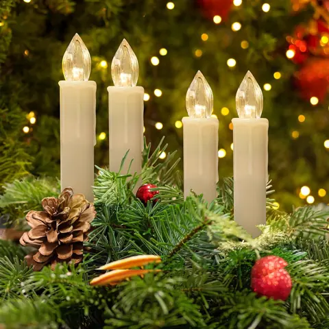 Set of 30 Clip-on LED Christmas Tree Candles (FP-01-30) – view 2