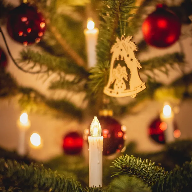 Clip-On Christmas Tree LED Candles with Remote Timer (FP-02)