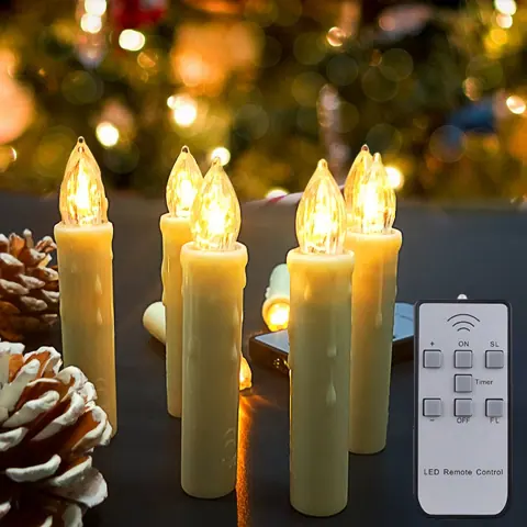 Clip-On Christmas Tree LED Candles with Remote Timer (FP-02) – view 3