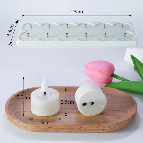 12 Rechargeable LED Tea Lights with Charging Station (TH-04-12) – view 5