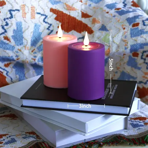 Set of 4 Flicker Flame Battery Powered LED Candles For Church Home Decor (TH70-4) – view 4