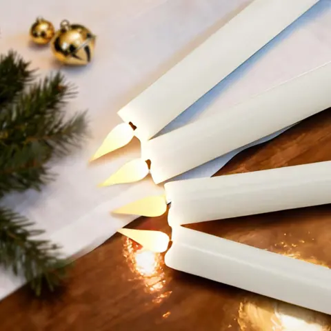 11 Inch 3D Flame LED Taper Candles with 12-Key Remote (FP-28) – view 4