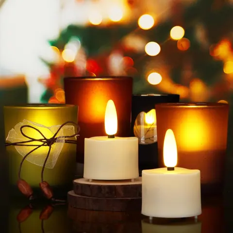 Set of 12 Realistic Flickering Flame Remote Timer LED Candle With Multi-head (TH07-12) – view 2