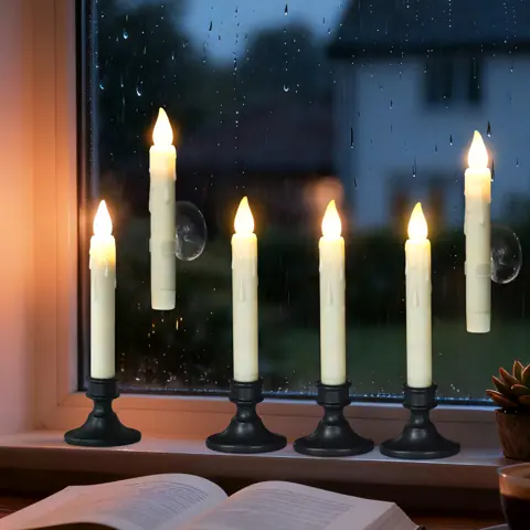 Battery Powered Electronic Candle with Light Sensor Remote Control Window LED (FP15-S) – view 2
