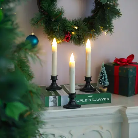 Battery Powered Electronic Candle with Light Sensor Remote Control Window LED (FP15-S) – view 3