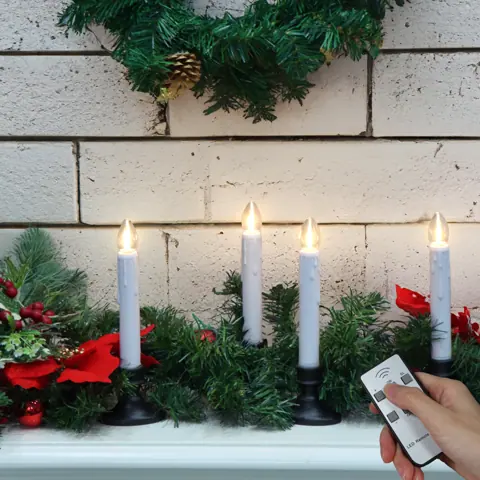 Electronic Candle Dusk to Dawn Sensor Window Candle Battery Operated (FP15-S) – view 6