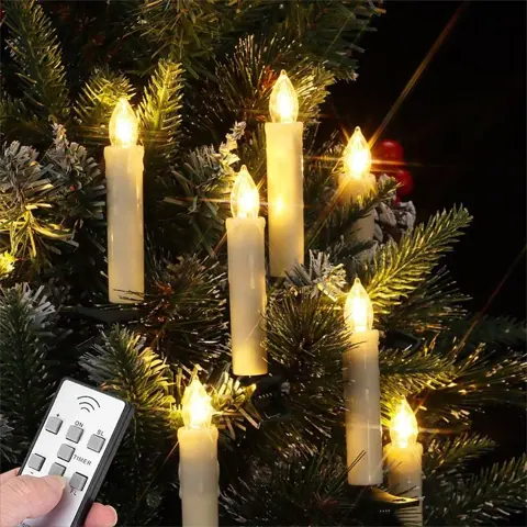 LED Christmas Tree Candle Battery Operated with Timer Remote LED Candle Light (FP-02)