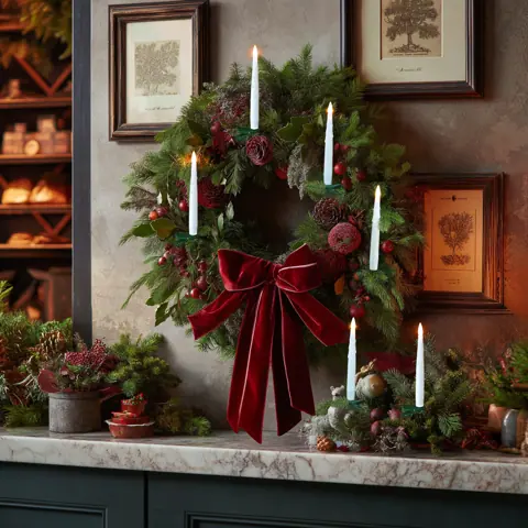 15 cm Clip-On Christmas Tree Candles with Timer Remote (FP12) – view 5