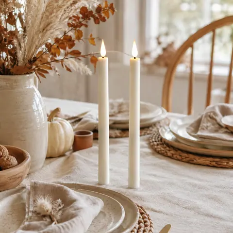 Rechargeable LED Taper Candles with Charging Base Remote Control Flameless (FP-230) – view 4
