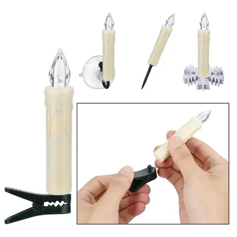 LED Window Taper Candles, 12 Pieces (FP-02) – view 6